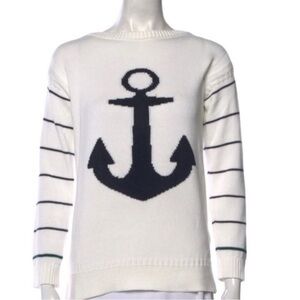 Barbour Wester Knit Anchor Nautical Stripe Cotton‎ Sweater